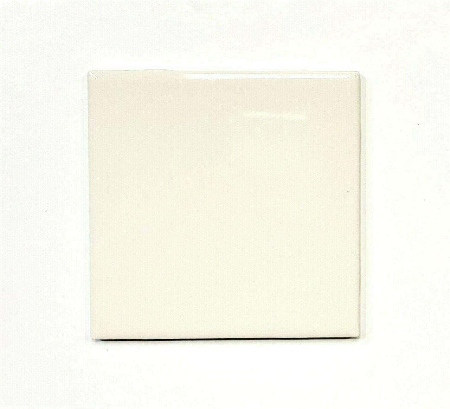 Made in USA Set of 8 (1sf) 4x4 Almond Color 0135 Ceramic Tile Walls Backsplash