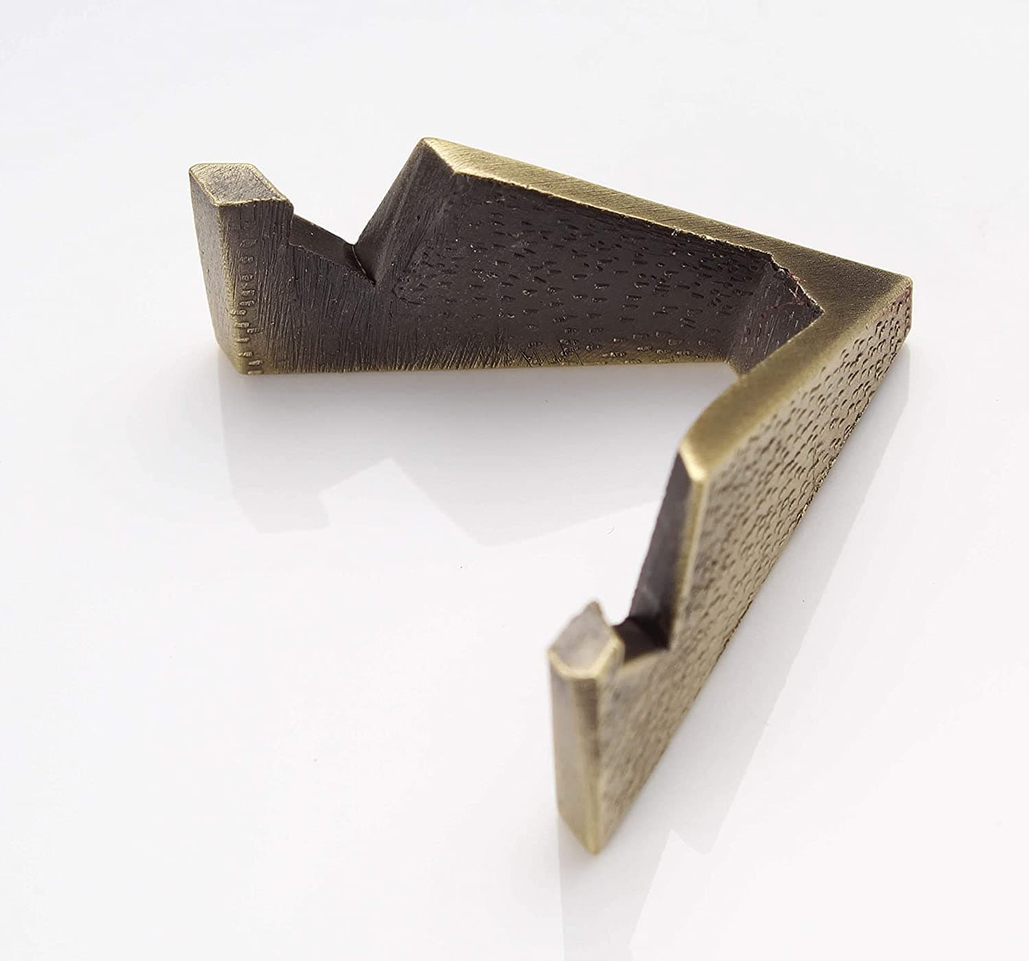 Coin Stand (Single Stand) - Coin Holder - Antique Brass Finish - Challenge Coin AA Medallion Token Holder - Veteran Owned Company!