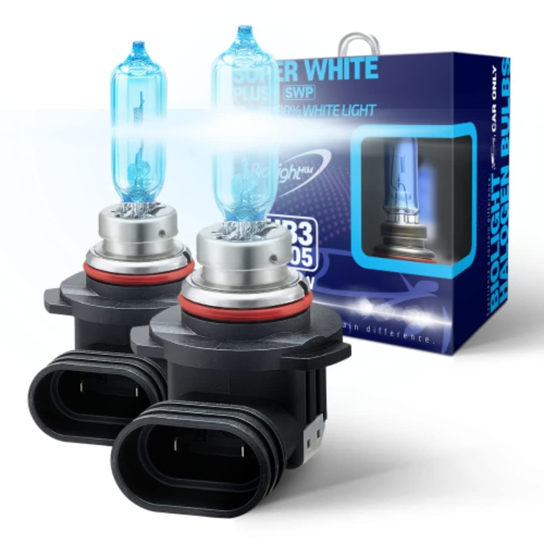 9005 Super White Plus 6000K Brighter Light Replacement Headlight Bulb, 2 pack