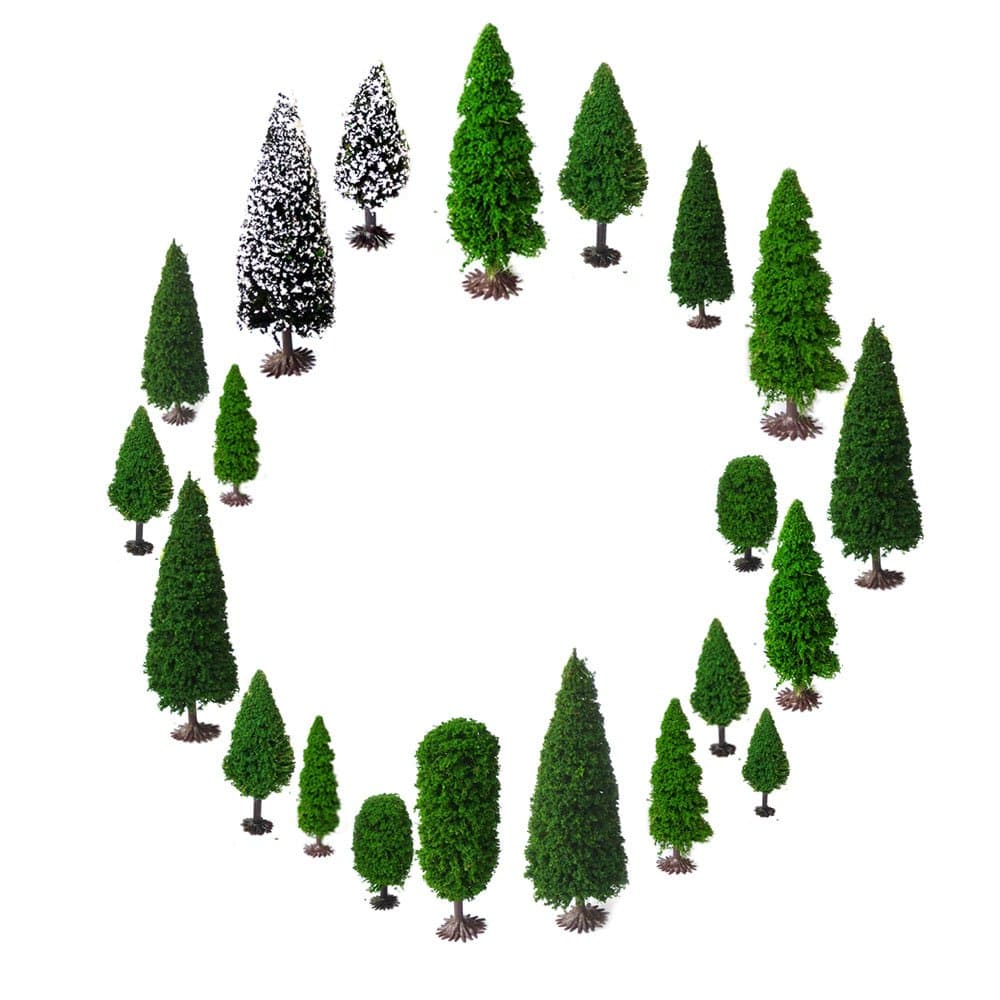 19pcs Trees with Bases