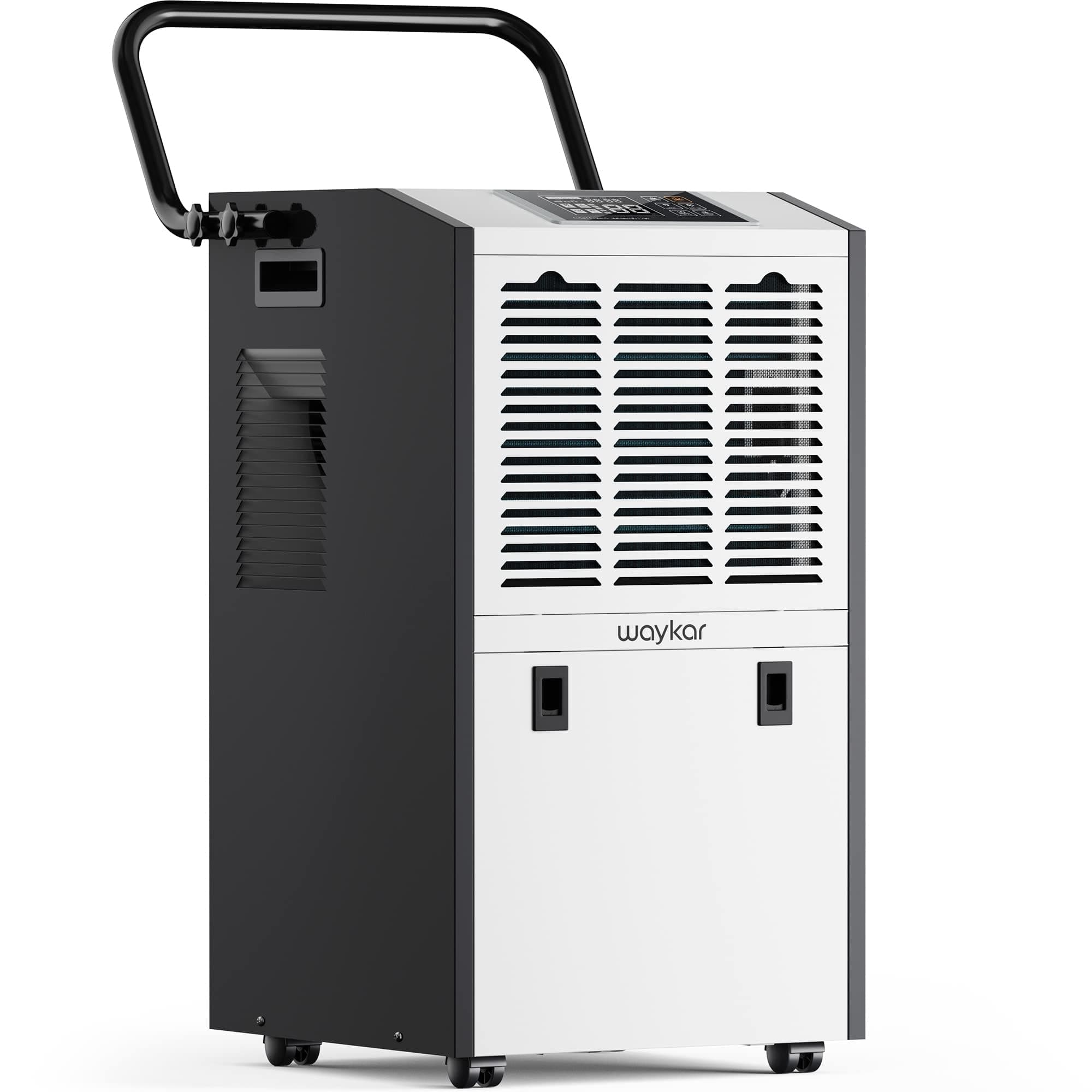 Waykar 155 Pints Large Commercial Dehumidifier with Drain Hose and Water Tank, Industrial Dehumidifier in Large Space up to 8000 Sq. Ft for Home, Basements, Whole House, Library