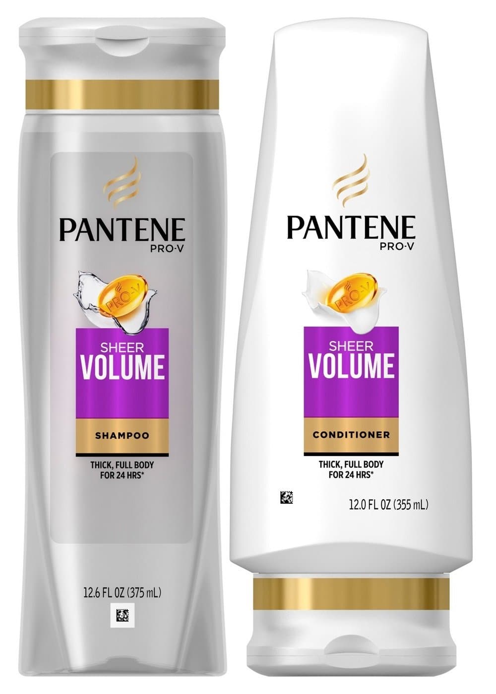 Pro-V Sheer Volume, DUO Set Shampoo + Conditioner, 12.6 Ounce, 1 each