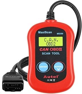 Autel MaxiScan MS300 Car OBD2 Scanner Code Reader Engine Fault Code Reader Scanner CAN Diagnostic Scan Tool for All OBD II Protocol Cars Since 1996, Red