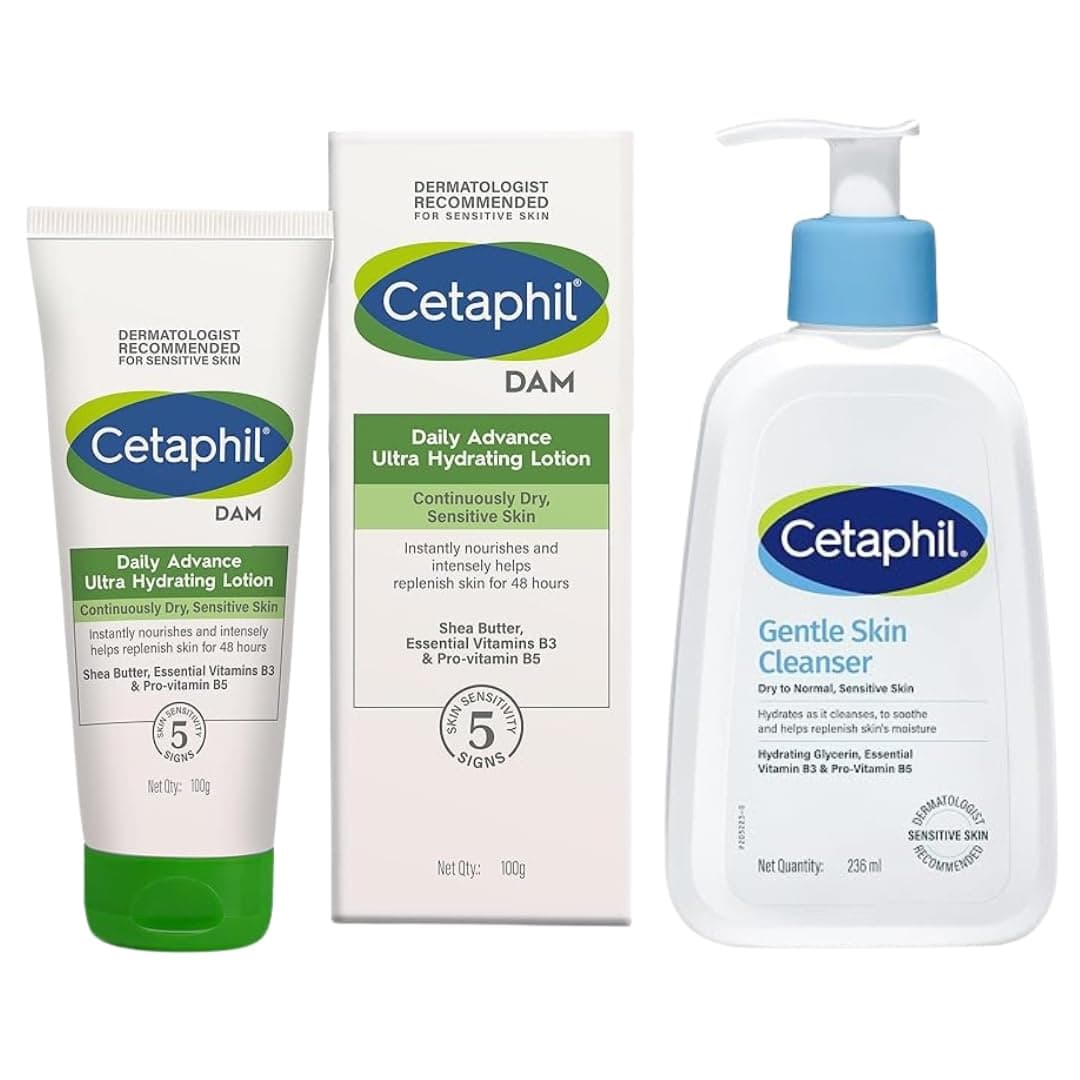 Gentle Skin Cleanser 236 ml and DAM 100g Combo
