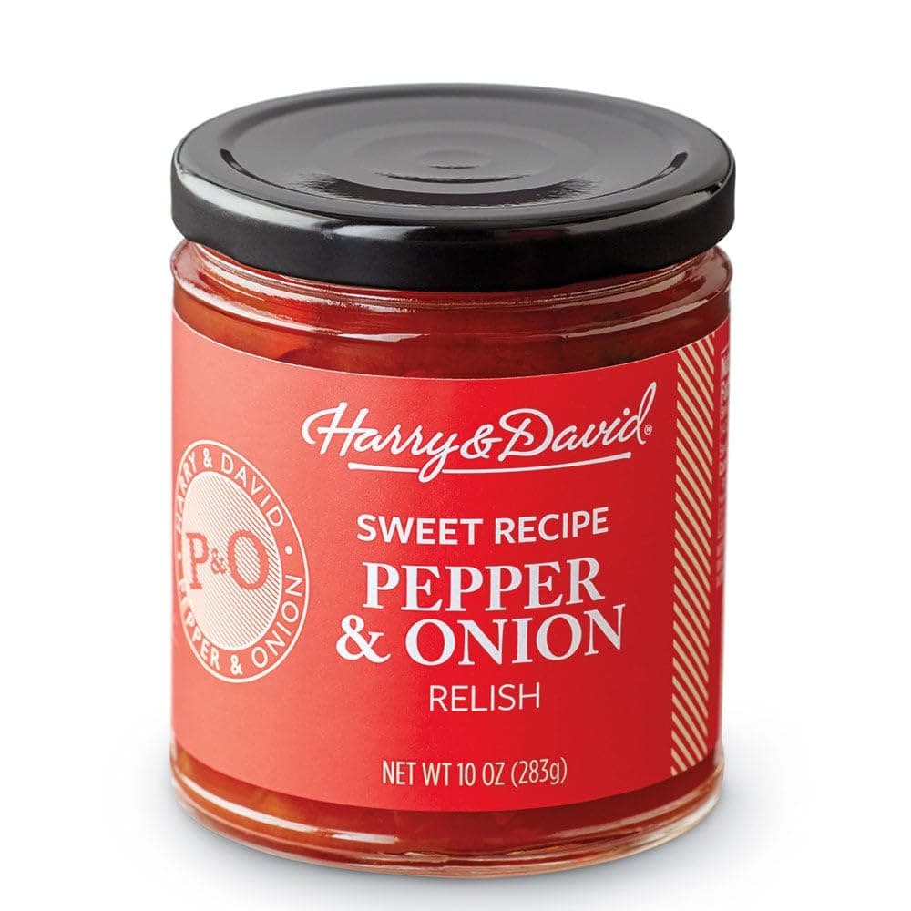 Sweet Pepper & Onion Relish, Plant Based Condiment, Hamburger & Hot Dog Relish, Sandwich Spread Topping, Charcuterie Board Foods, 10Oz
