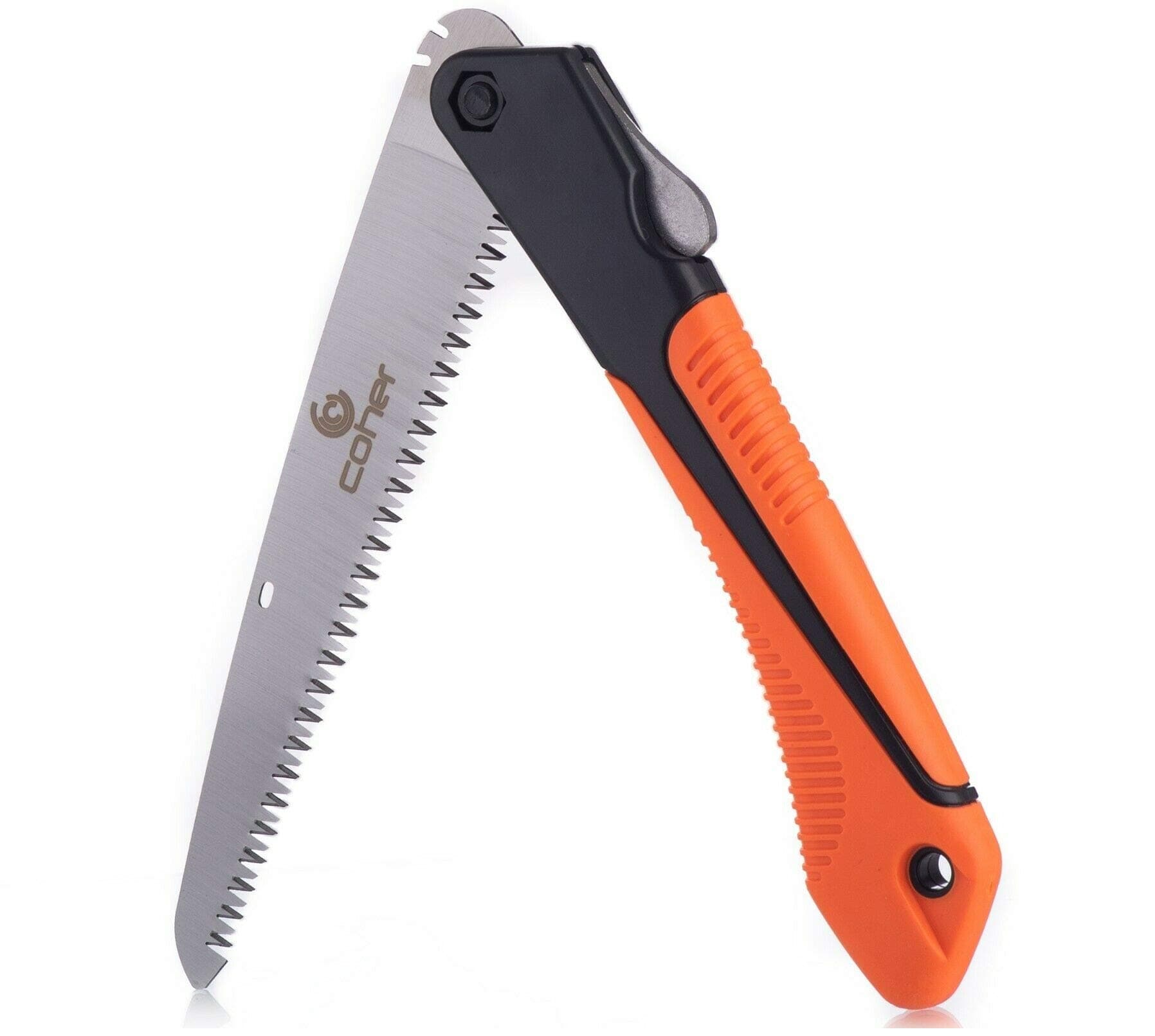 Folding Hand Saw for Tree Pruning, Camping, Gardening, Hunting. Cutting Wood, PVC, Bone with Ergonomic Handle Design