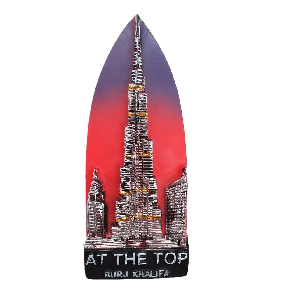 Muyu Magnet Souvenir 3D Burj Khalifa Tower of Dubai United Arab Emirates Gift Fridge Home & kitchen Decoration ic Sticker Dubai Refrigerator