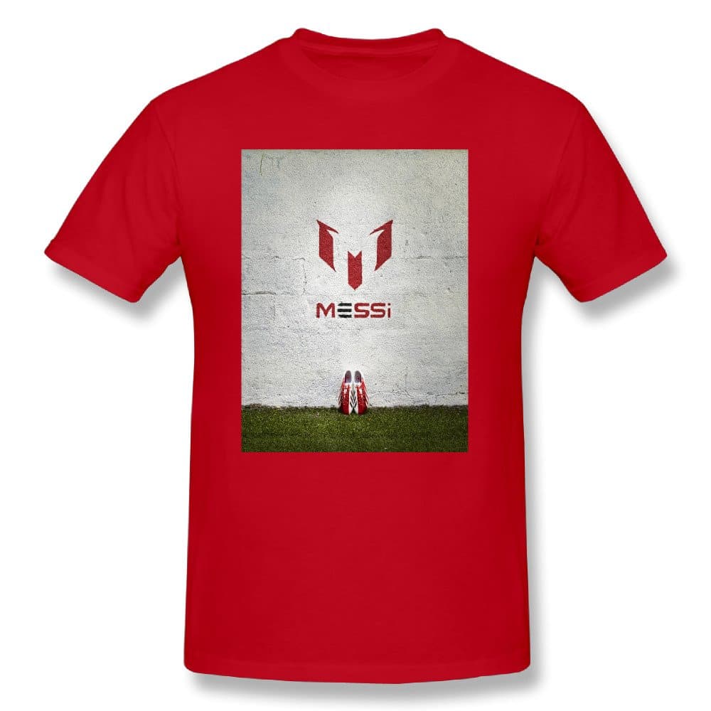 Yaoukeji Men's Macy Pair Of Soccer Shoes T-shirt Size XL Red