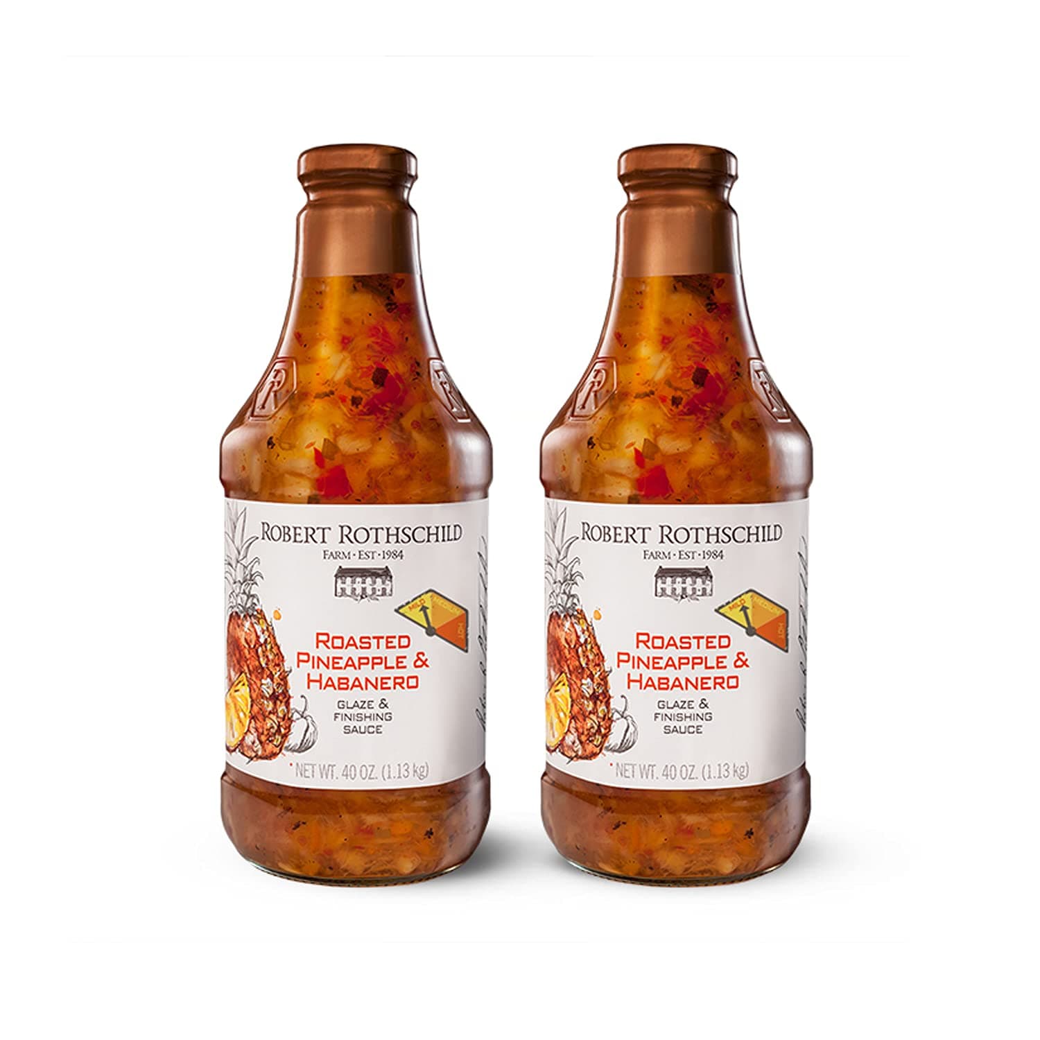 Robert Rothschild Farm Roasted Pineapple & Habanero Glaze & Finish Sauce 2 Pack