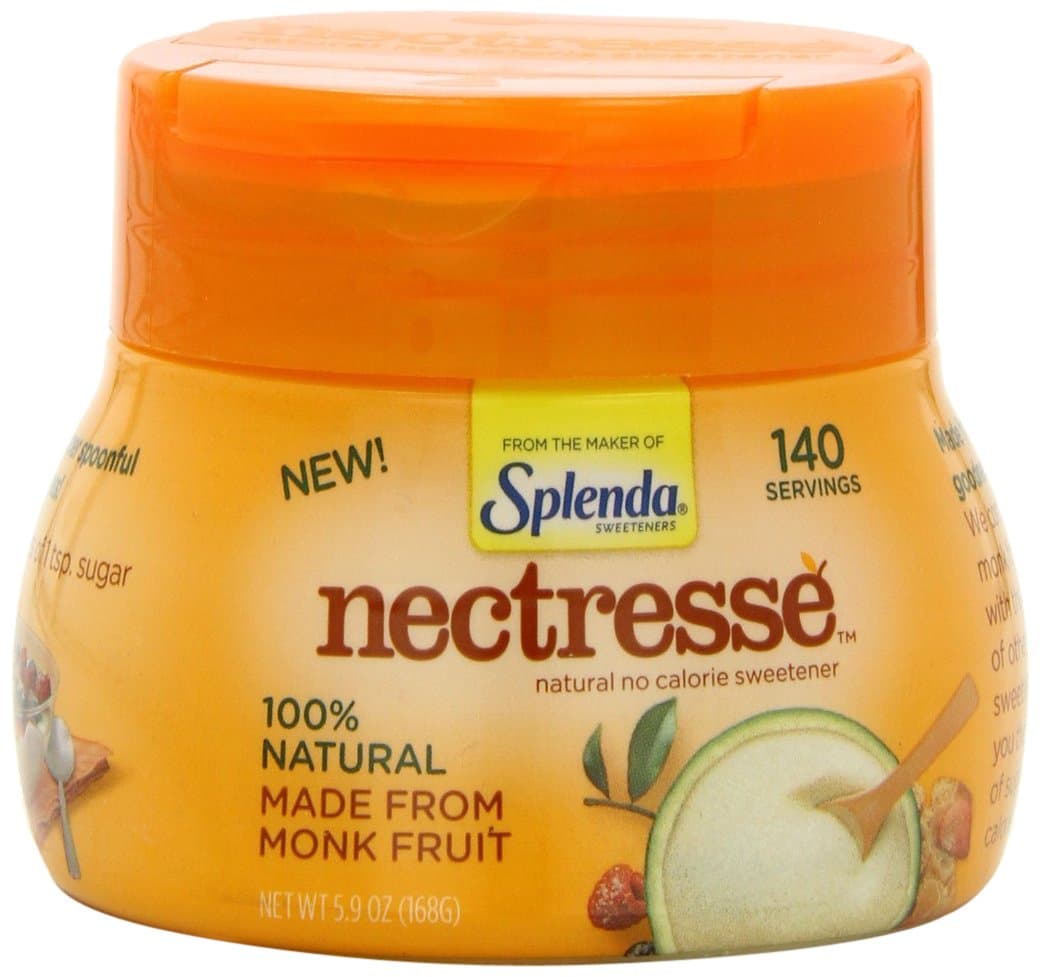 NECTRESSE Natural No Calorie Sweetener, 140 Serving Canister, 5.9 Ounce