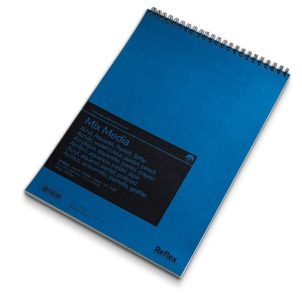Schoellershammer Mix Media Pad A3, 30 Sheets, Spiral Bound, 300gsm White Paper, VF5004287