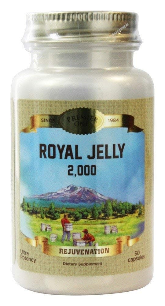 Honey Gardens Royal Jelly 600mg Capsules - Royal Bee Jelly Nutritional Supplement for Women & Men, Natural Source of Amino Acids & Vitamins - 30 Veg Caps