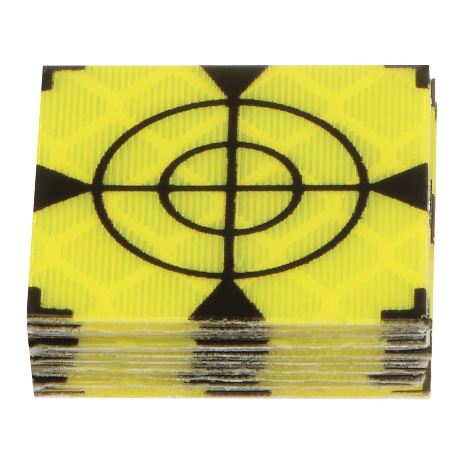 sourcing map 10pcs Survey Reflector Sheets 20mm Self-adhesive Reflective Tape Survey Target Mark for Total Stations, Green