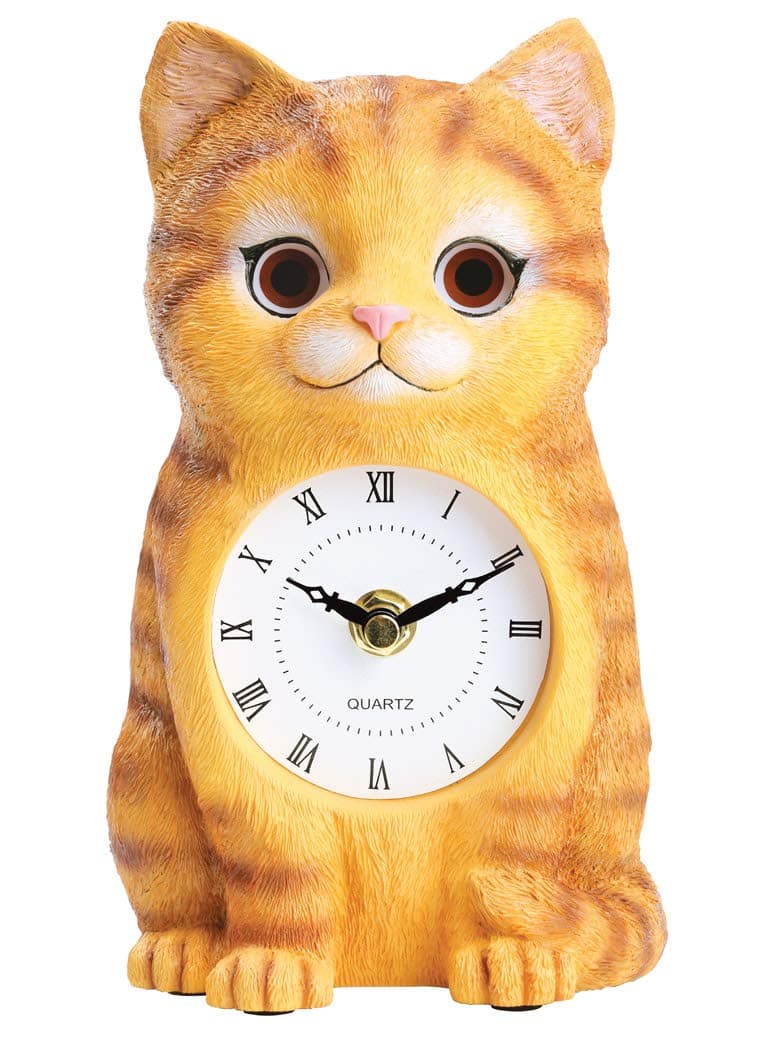 Etna Products TT Cat Clock with Moving Eyes One Color One Size