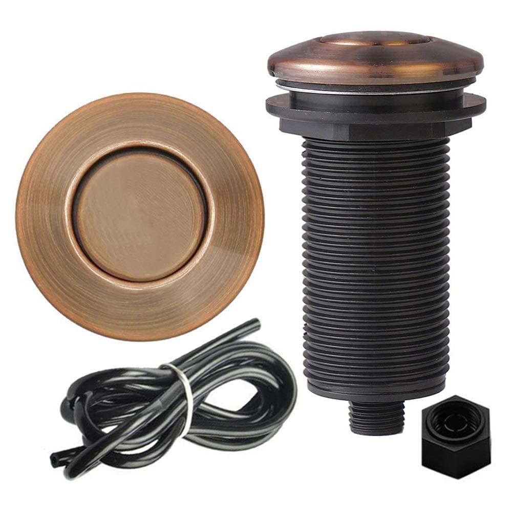 Garbage Disposal Air Switch Button, KEBE Sink Garbage Disposal Parts Air Activated Switch Button (Brushed)