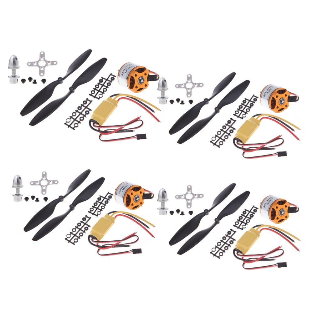 lilistore4pcs A2212 1000KV Brushless Motor + 4pcs HP 30A ESC + 4pairs 1045 Prop (B) for RC Racing Quadcopter