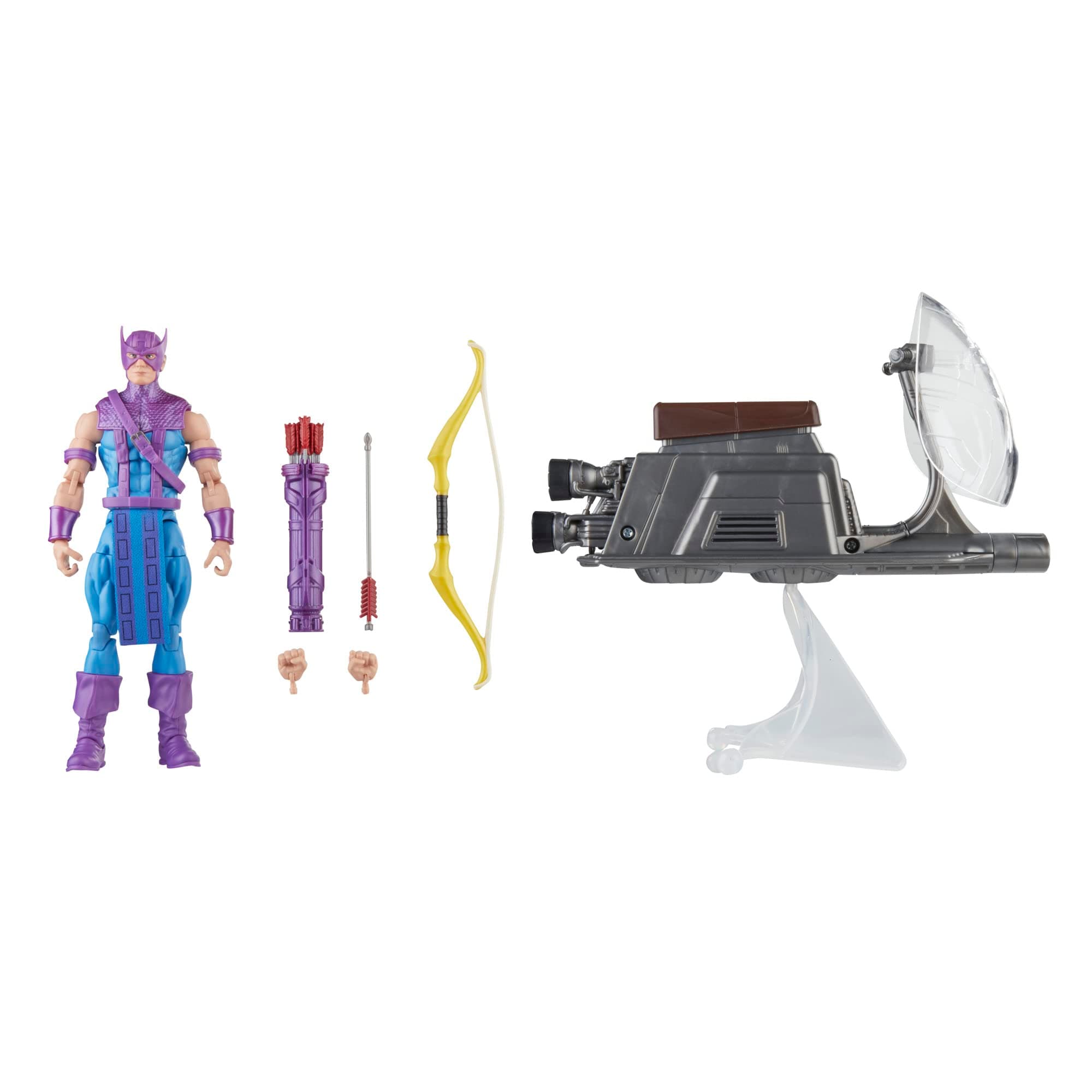 Hasbro Legends Series Hawkeye with Sky-Cycle Avengers 60th Anniversary Collectible 6 Inch Action Figure