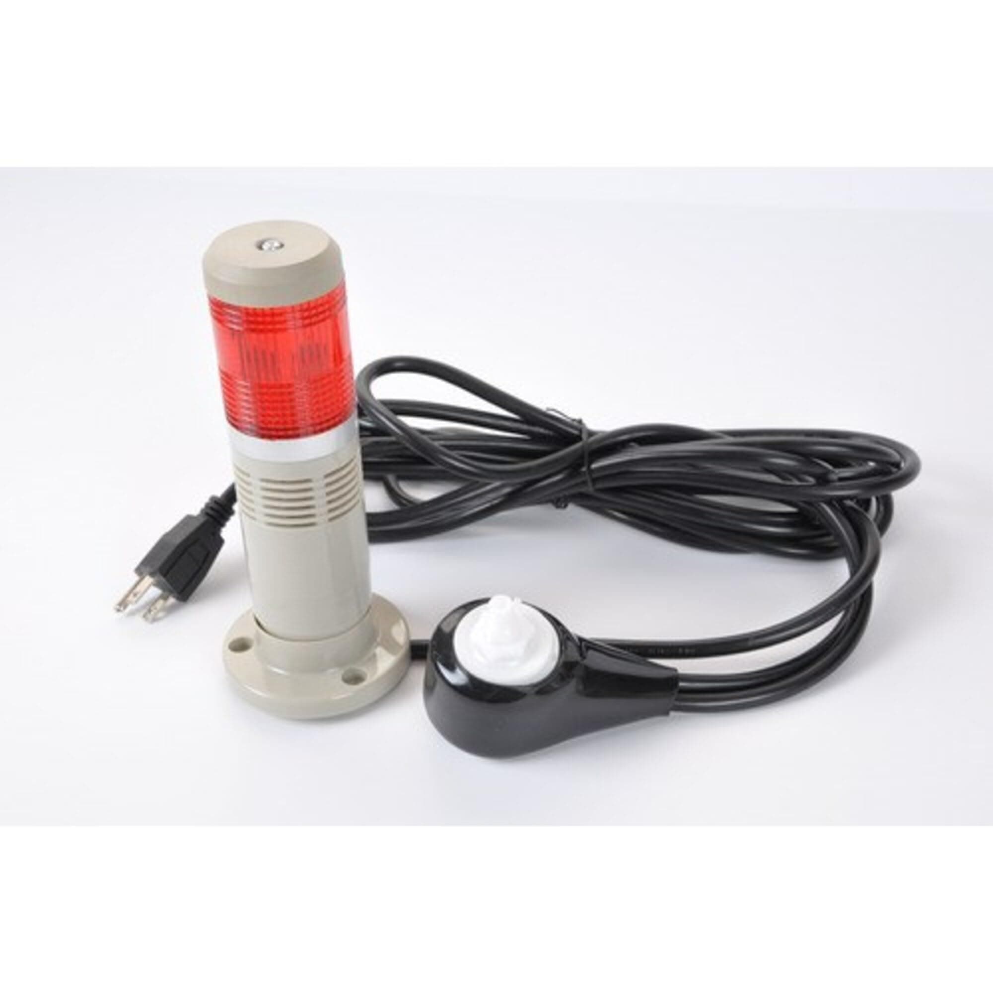 Presair Air Pressure Sensor, Monitor with Audio Alarm and Red Stack Light, Adjustable Range of 50-100PSI, Part Number PAK-S190R-RLA