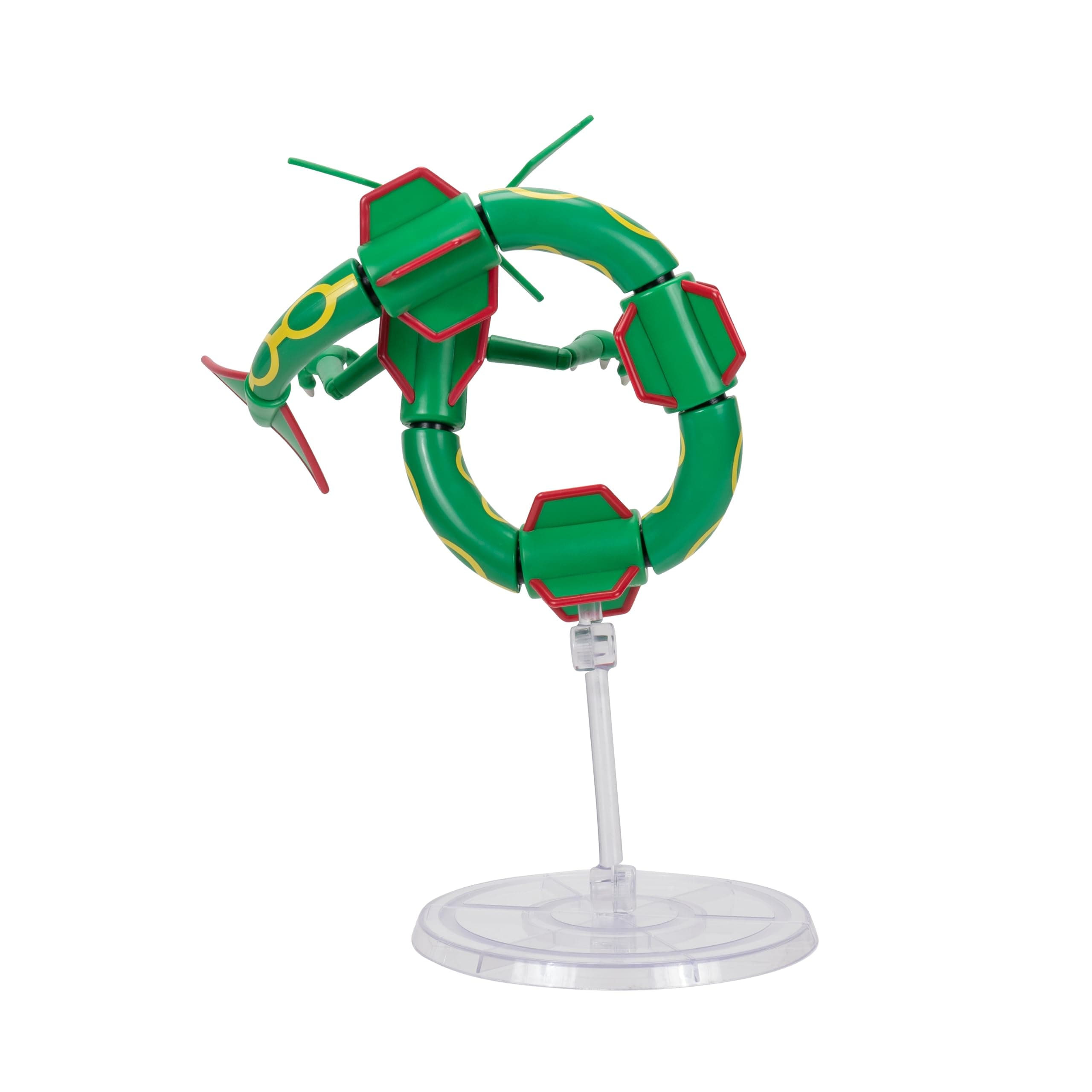Pokemon Select Official 6-Inch Articulated Figure Rayquaza, Detailed Action Figures, Play Figurines for Kids, Toy Gift