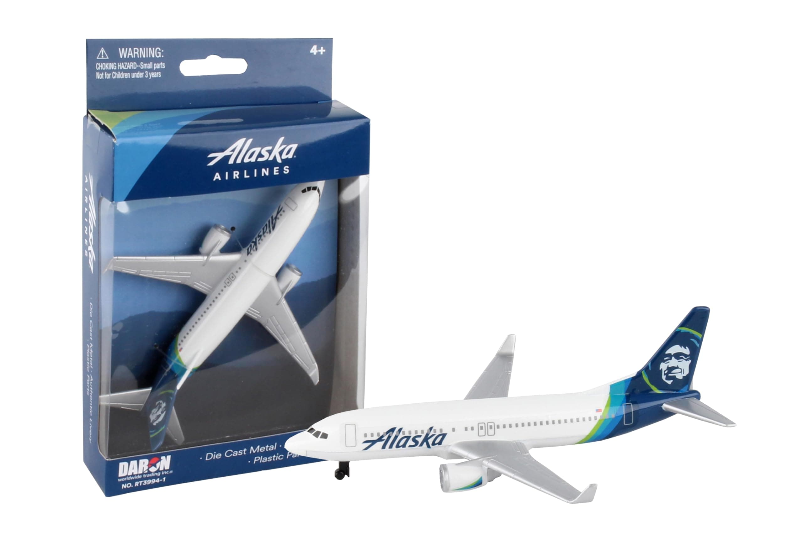 Alaska Airlines Single Plane Vehicle , Blue, Kid