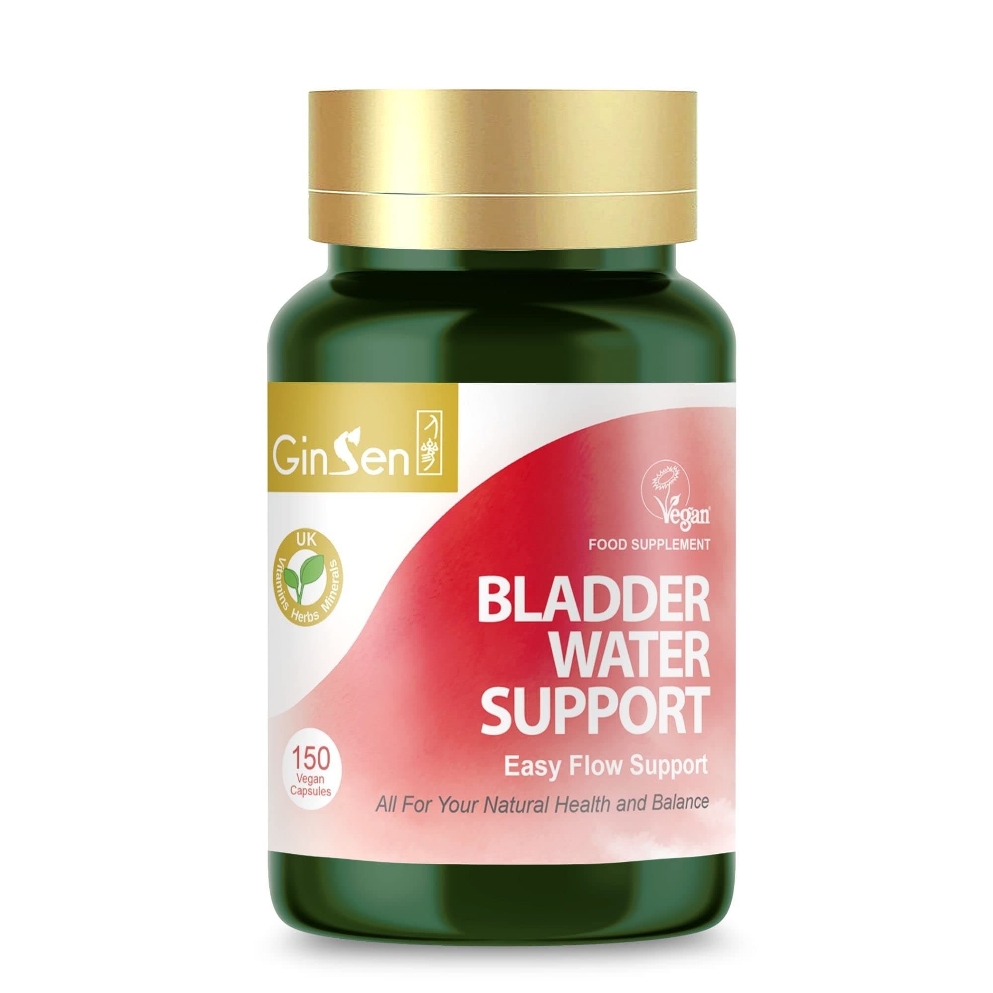 – Bladder Water Support 150 Capsules | Helps Bladder Health, Frequent Urination, Natural Bladder Control | Herbal Extract&Vitamins UK Made
