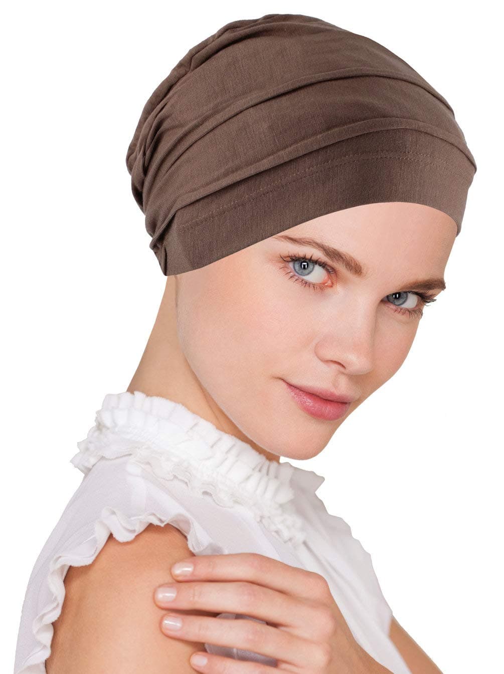 Lux Ultra Soft Bamboo Pleated Beanie Cap, Chemo Hats for Cancer