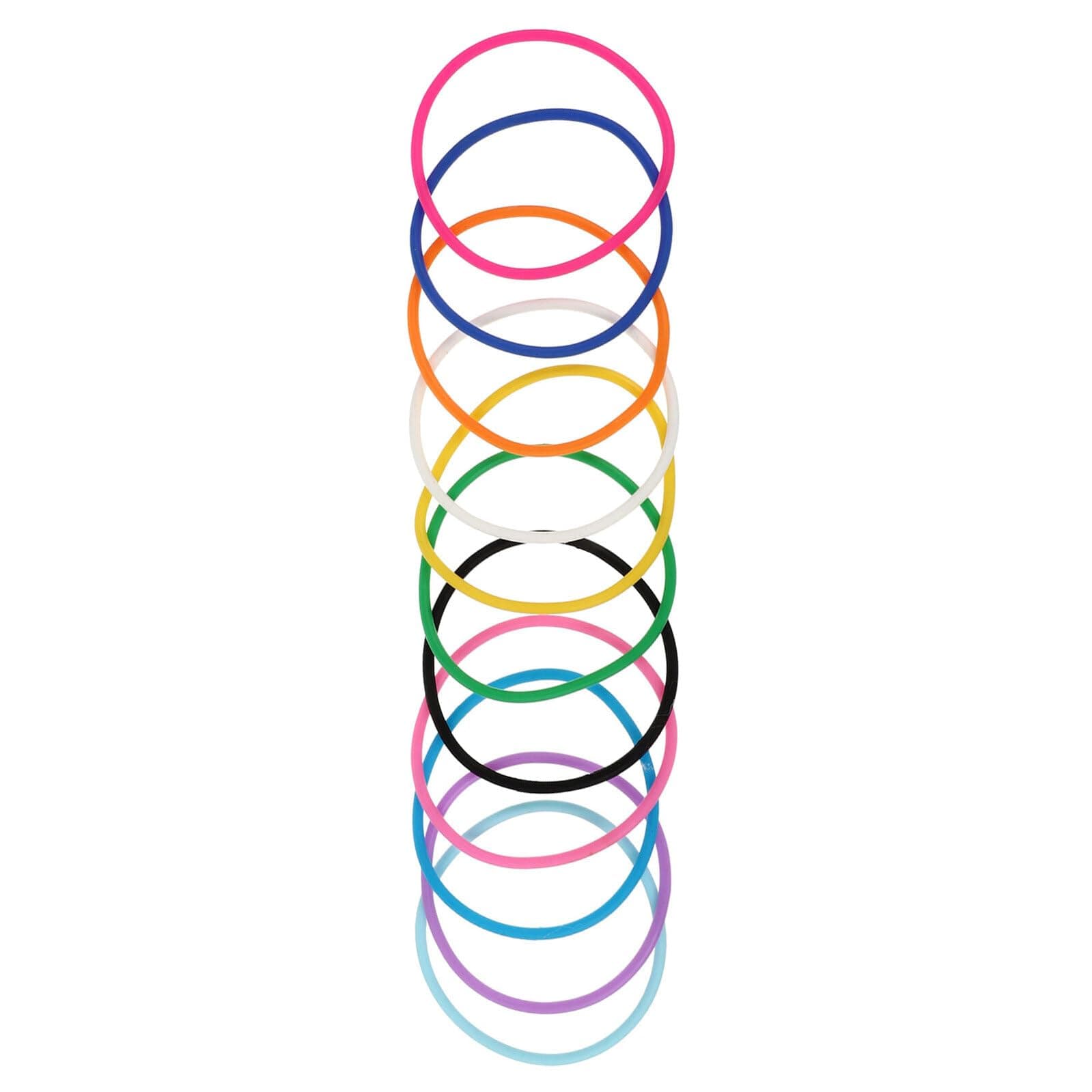 CORHAD Pack of 10 Silicone Bracelet Mix Colour Rubber Bracelet Silicone Jelly Bracelets Jelly Soft Bracelets Kid Bracelets Rubber Bracelets for Children Silica Gel Adjustable Friendship Child, 6 x 6