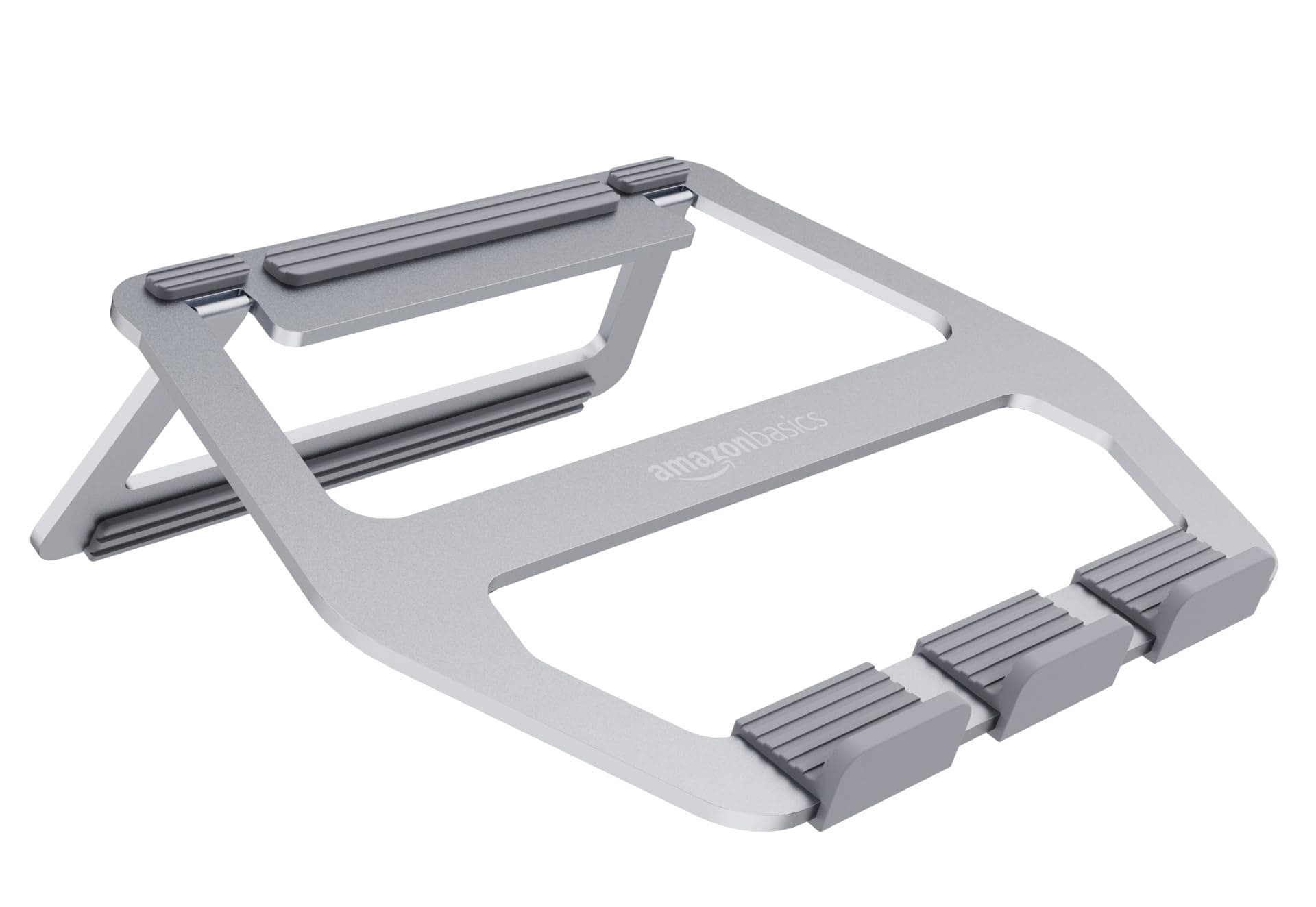Amazon Basics Aluminum Portable Folding Laptop Stand Fits up to 13" Silver