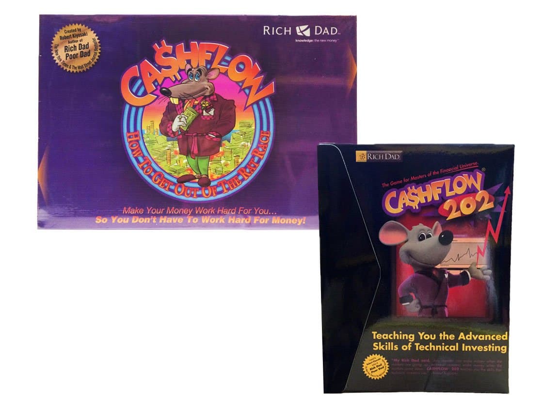 1 Cashflow Set 101 & 202 Board Game by Robert Kiyosaki