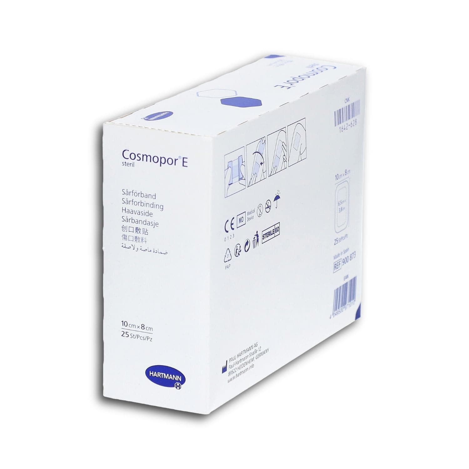Cosmopor E- Adhesive Sterile Wound Dressing 8cm X 10cm 25'S