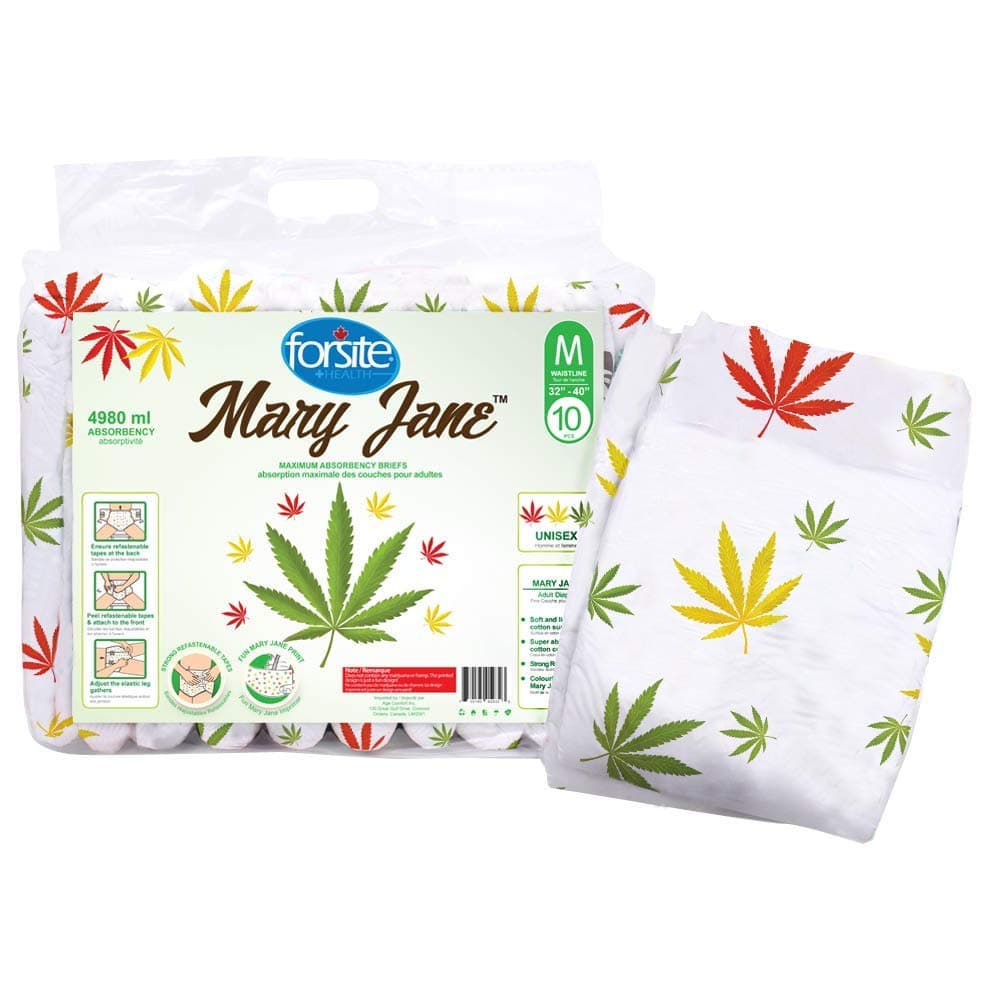 Forsite Mary Jane Max Absorbency Briefs (Medium) (Medium-32"-40")