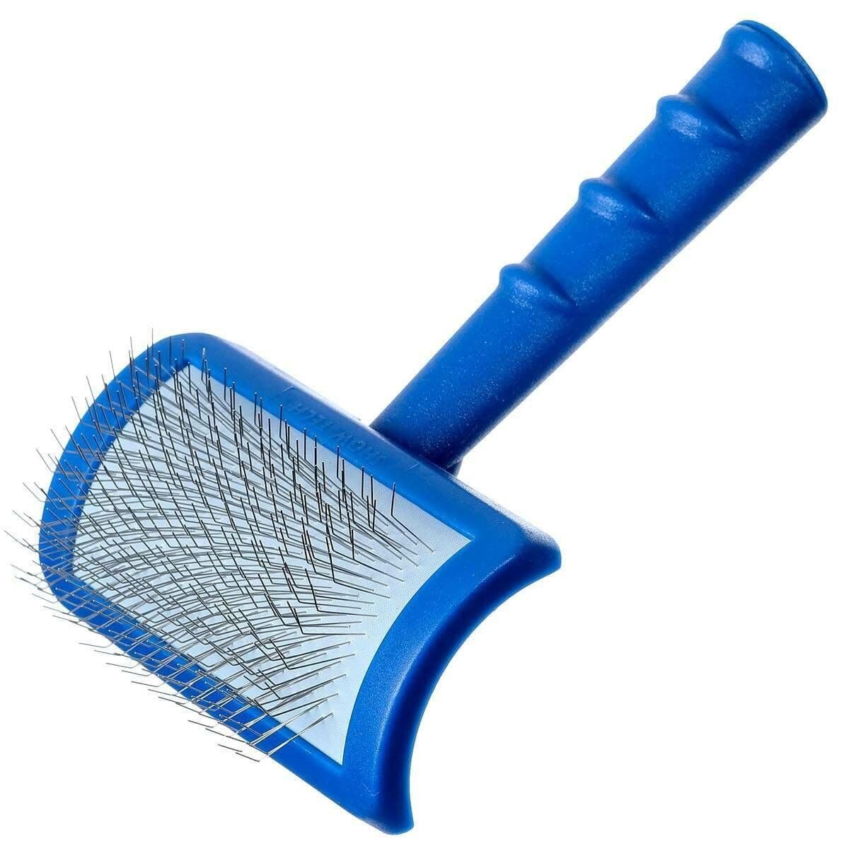 Show Tech Tuff On Tangles Long Pin Slicker Brush - Professional Dog Slicker Brush for Dogs | Suitable for Long-Haired Pets | Ergonomic Design | Enhance Your Pet's Coat Health & Appearance - Soft