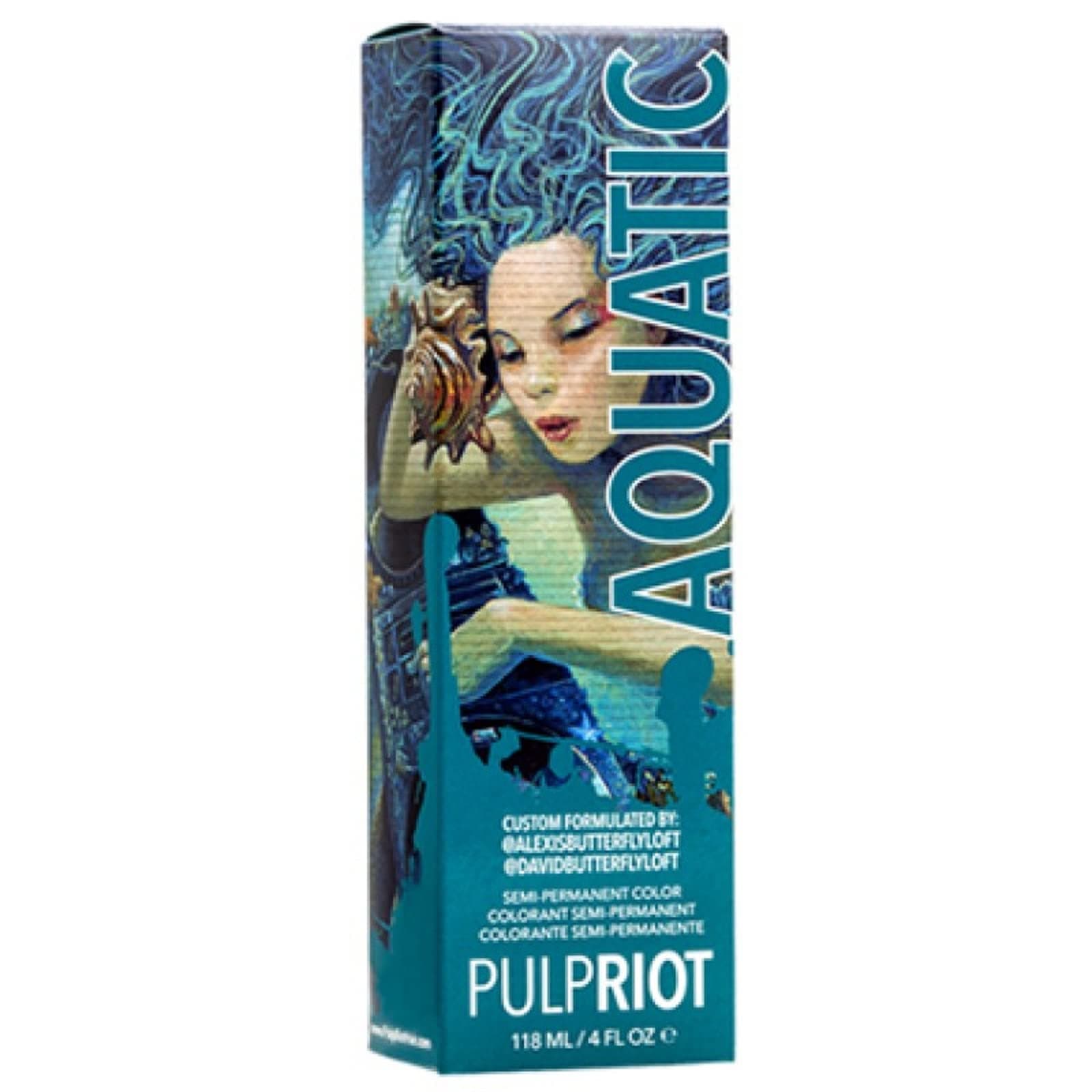 P.R. Pulp Riot Semi-Permanent Hair Color 4oz- Aquatic