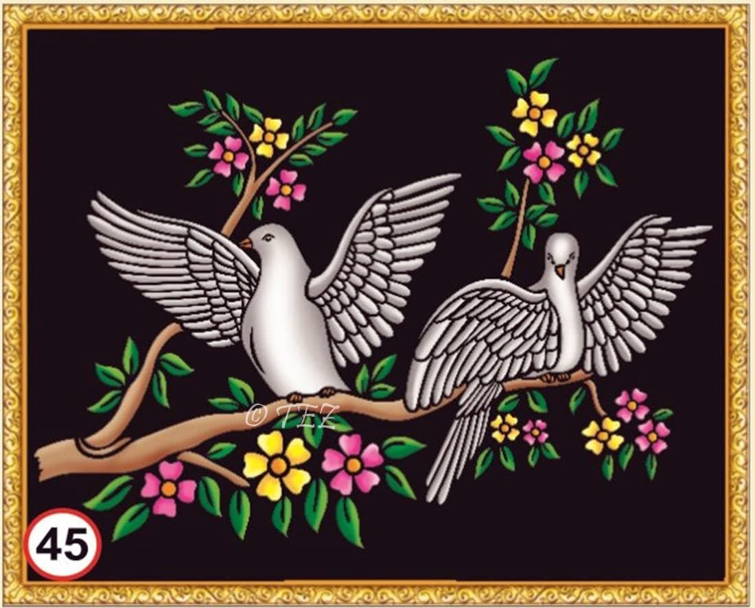 Tez DIY - Emboss Painting Kit, Medium (13x19 inch), Model No - 45