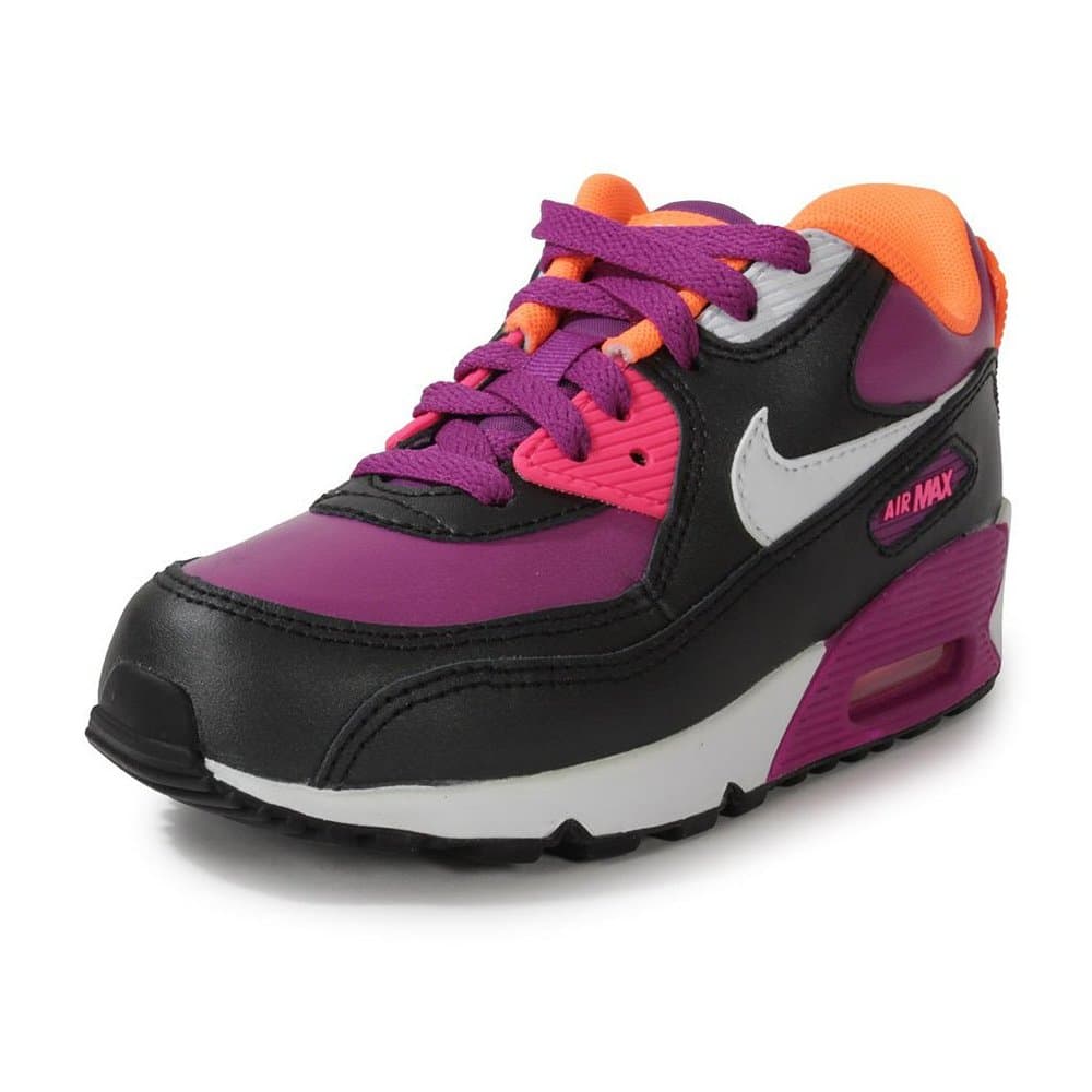 Nike Kids Air Max 90 2007 (PS) Bold Berry/White/Pink Pow/Blk Running Shoe