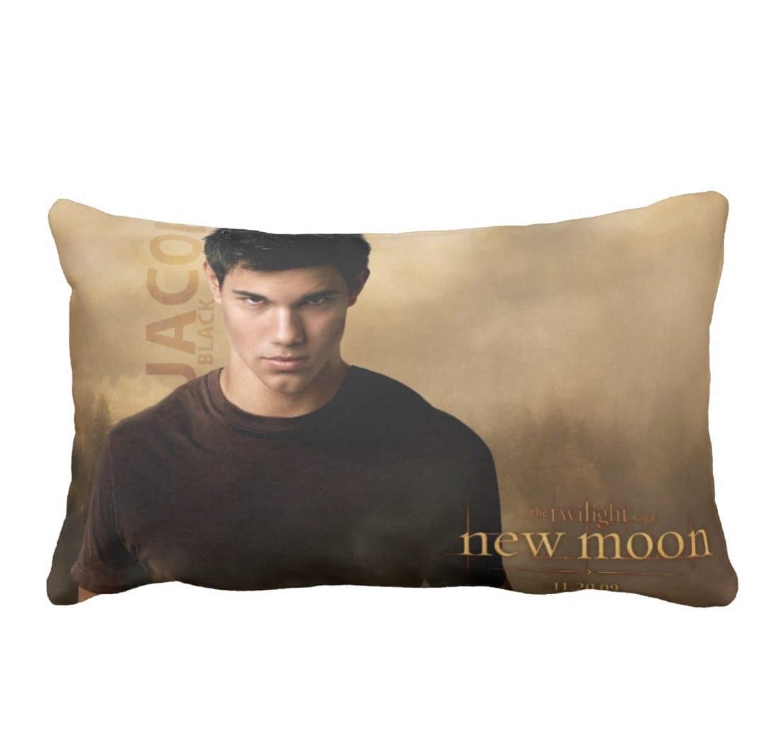 Shaharrohot Sale Custom Jacob Black Twilight New Moon Cotton Pillow Duplex 16X24Inch