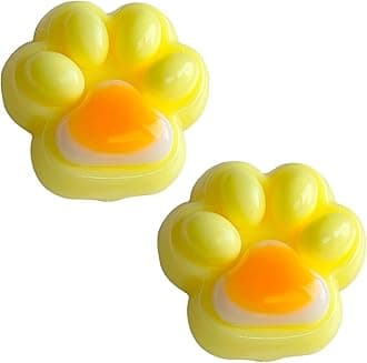 2PCS Taba Squishy，Cat paw，Very Sticky and Soft Squishy，Various Styles taba Squishy paw，with Cartoon Box，Surprise Gift for Kids and Adults.(2pcs Egg)