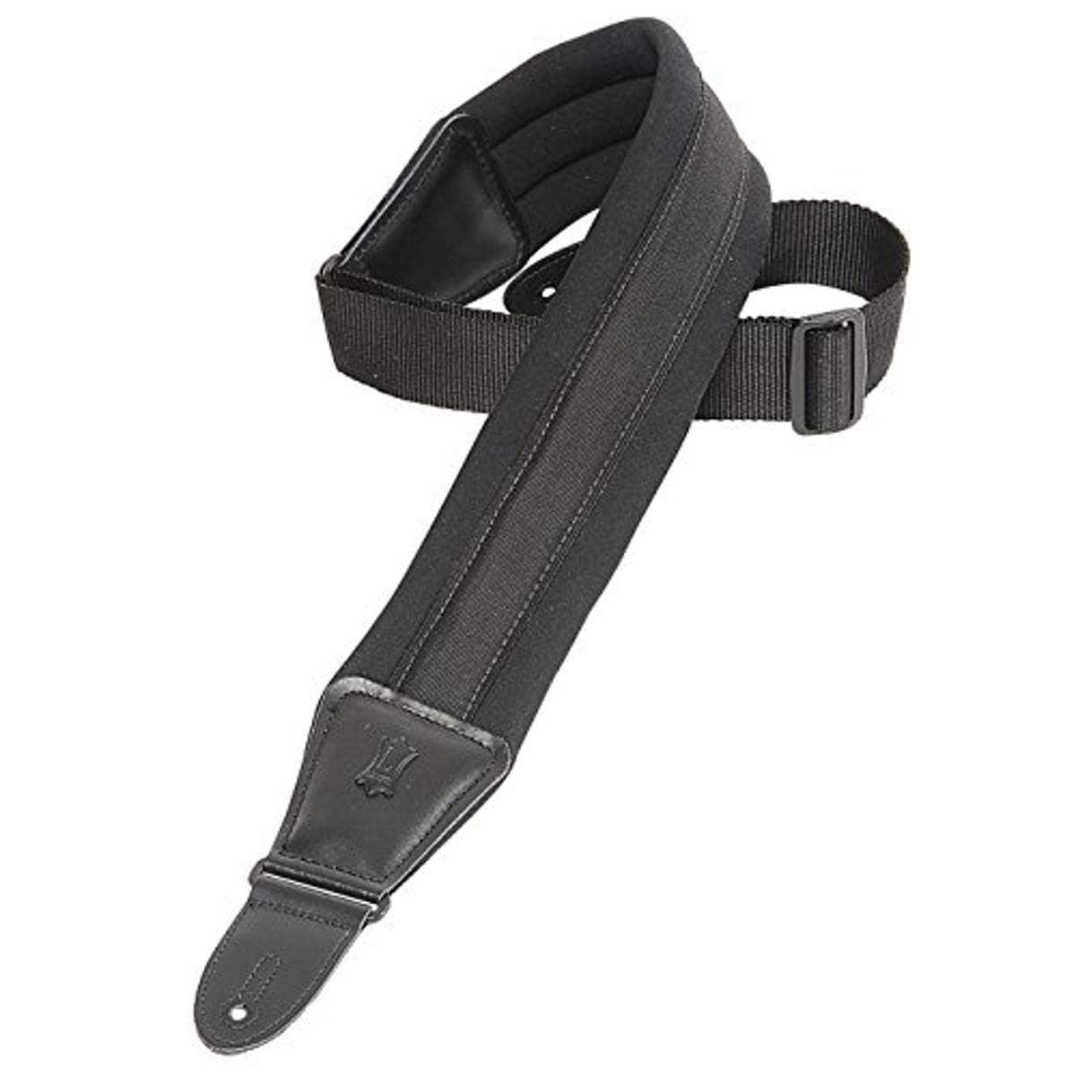 Levy's Leathers PM48NP3-BLK 3" Neoprene Padded Guitar Strap, Black