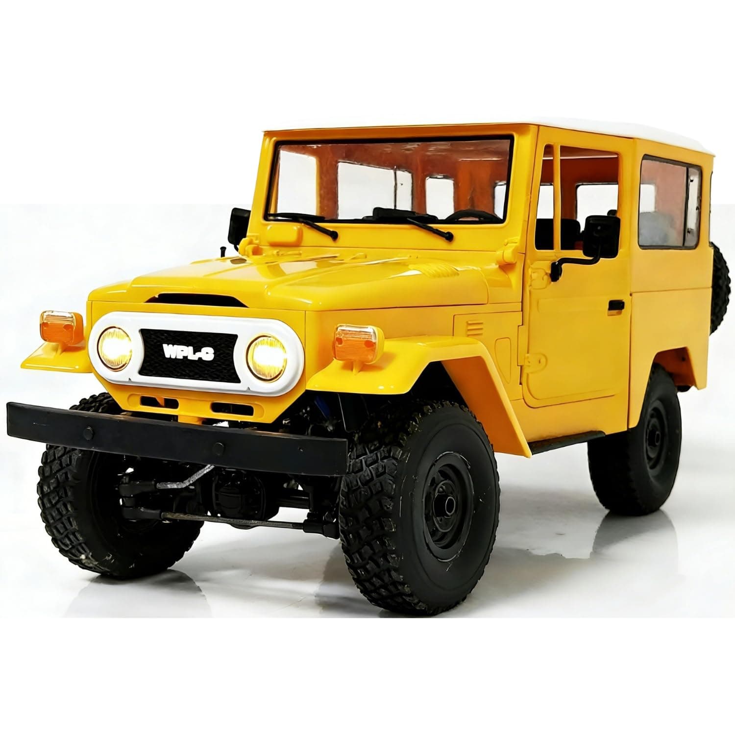 RC Truck, RC Rock Crawler 4x4 WPL C34 RTR Mudding Remote Control Truck 2.4Ghz 1/16 RC Crawler All Terrain Car, Full Scale Off Road RC Cars Realistic Vehicle Hobby RTR RC Trucks for Adult