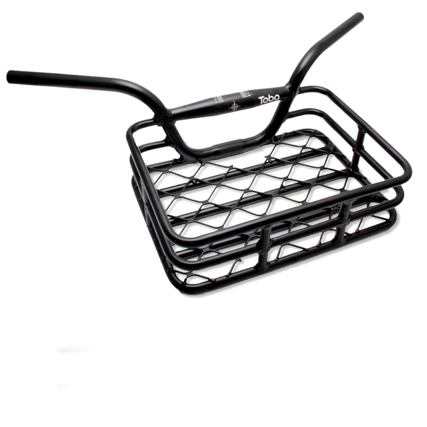 EVO, Brooklyn, Integrated  Basket /Handlebar, Clamp Size 31.8mm/Upper & 25.4mm/Lower, Width: 648mm, 230 X 335m, (9"x13.1") Black, max Weight 10kg/22lbs.
