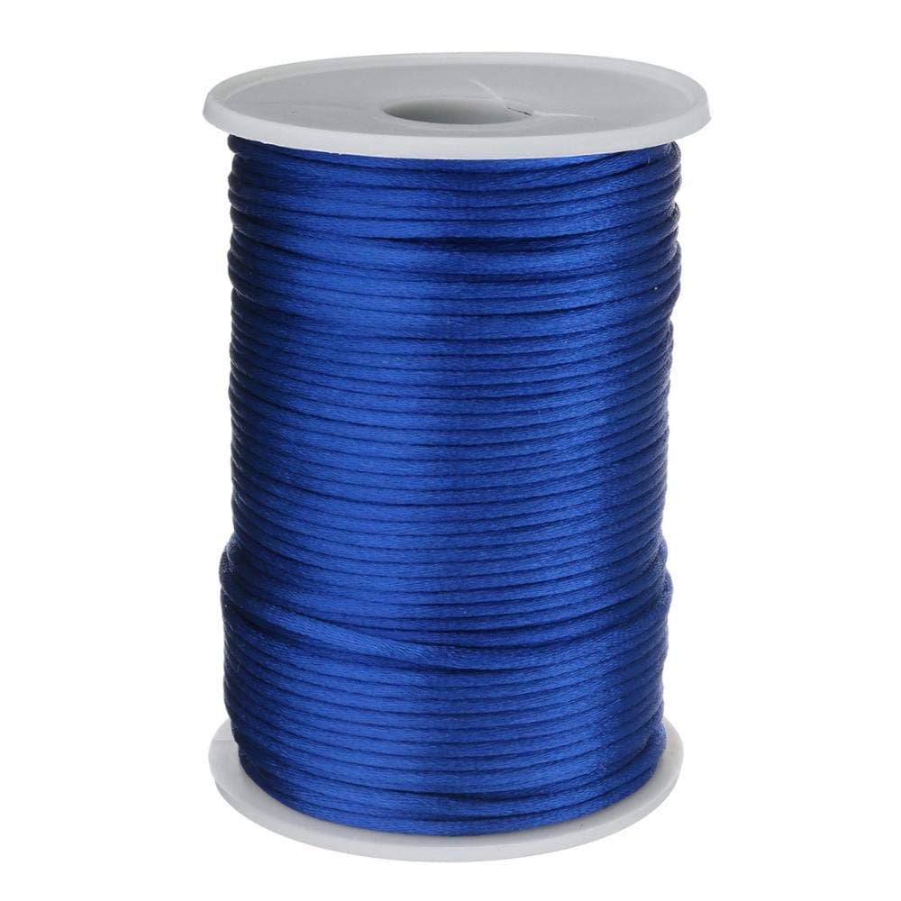 100 Yards/Roll Braided Nylon Cord 2mm Different Color for Aluminum Blind Shade, Gardening Plant and Crafts (Ultramarine)