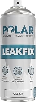 Polar Leak Fix Spray - Instant Waterproof Sealant for Roofs, Pipe & Gutter Repairs - Fills, Seals Cracks & Stops Leaks - Interior & Exterior - Clear - 400ml