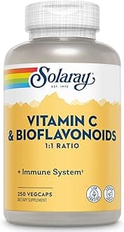 Vitamin C 500mg with Citrus Bioflavonoids, 1:1 Ratio - Antioxidant and Immune Support Supplement - Vitamin C with Rose HIPS and Acerola, Vegan, 60-Day Guarantee, 125 Servings, 250 VegCaps