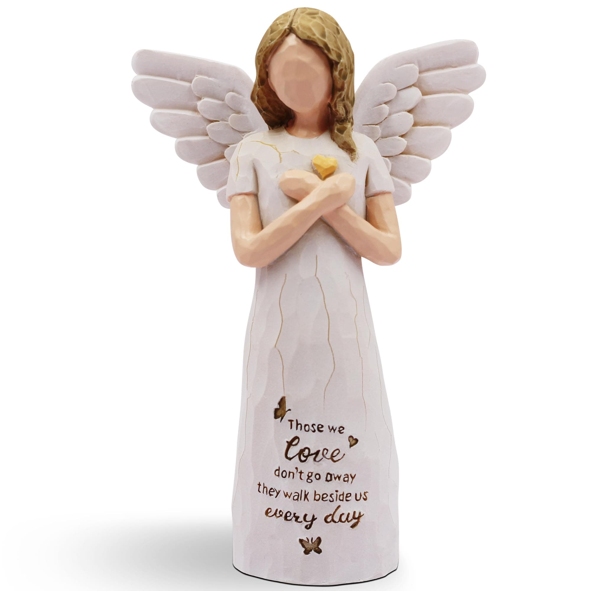 BORLESTA Sympathy Gifts for Loss of Loved One - Memorial Gifts, Sympathy Gift, Miscarriage Gifts for Mothers, Memorial Gifts for Loss of Dad, Mom, Bereavement Gifts - Angels Figurines