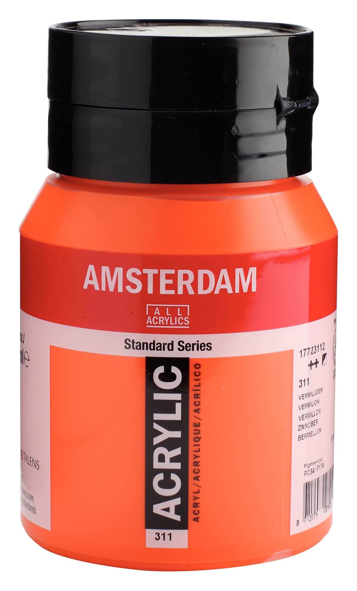 Amsterdam Standard Series Acrylic Jar 500 ml Vermilion 311 (17723112)
