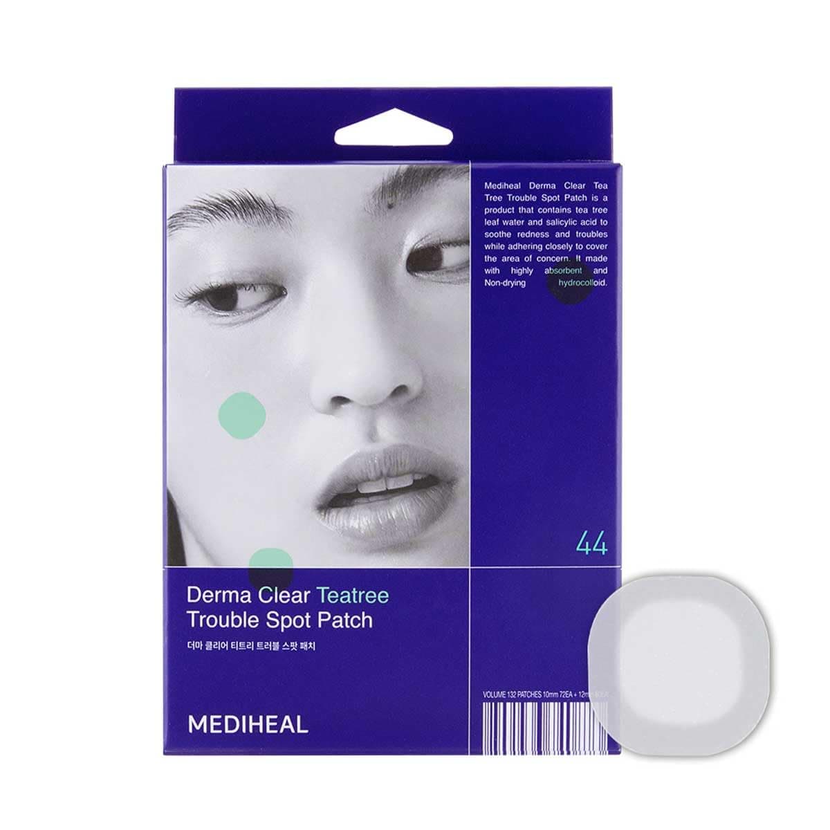Derma Clear Teatree Treatment Spot Patch (44 Counts) - Acne Relief, Oil and Moisture Balance with Teatree & Salicylic Acid