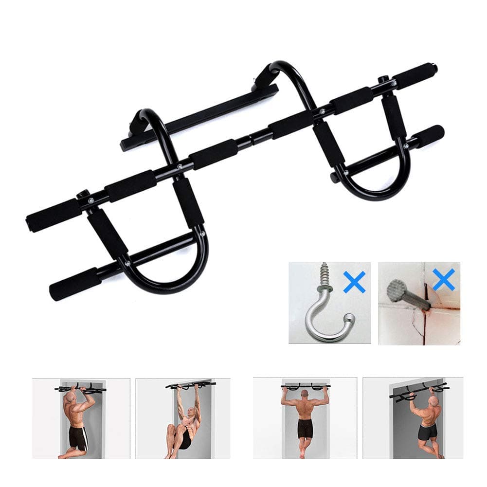Pull-Up Bar No Punching On-Door Exercise Home Fitness Machine Push-Up Door Horizontal Bar Door Frame Trainer Basic Chin Up Bar