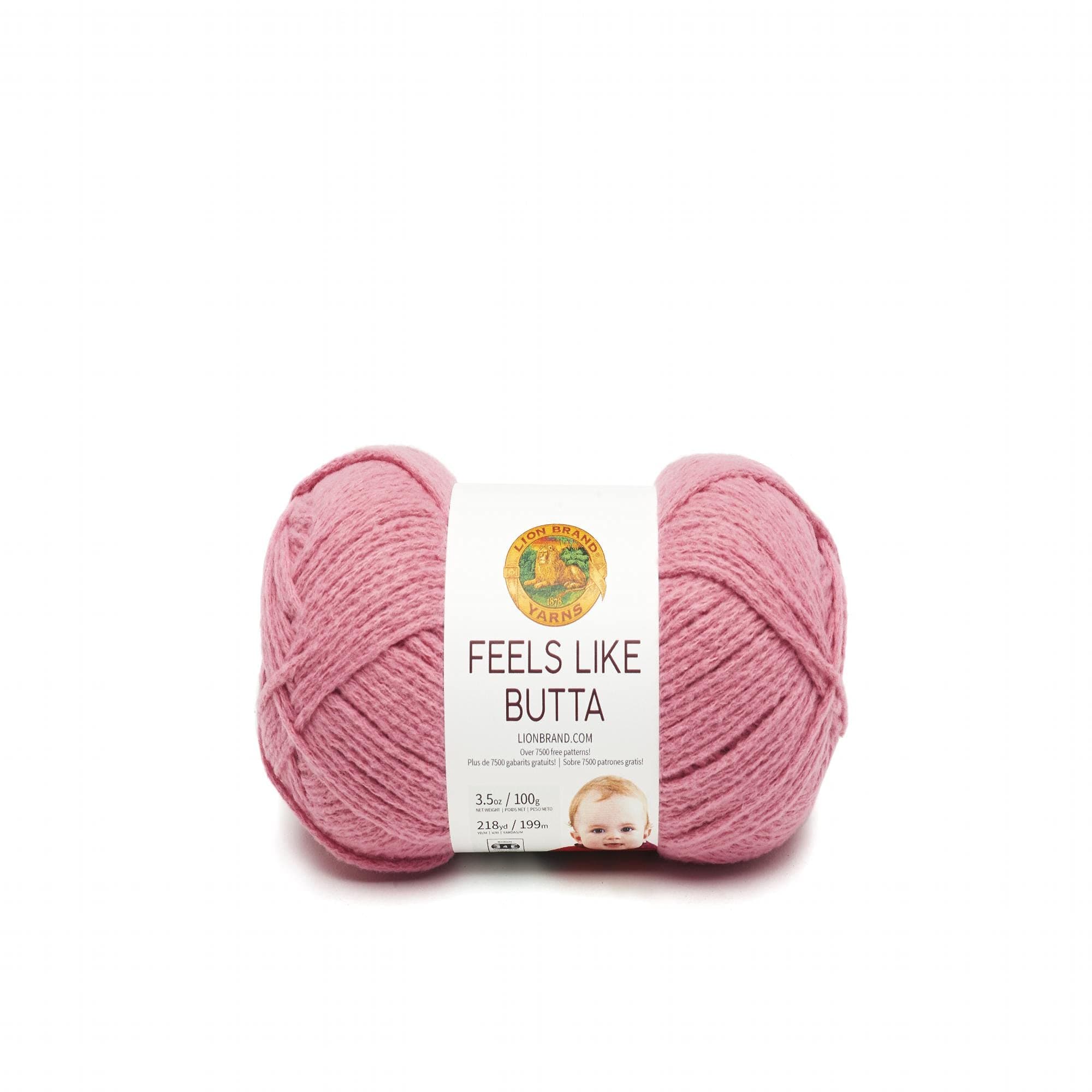 Lion Brand Dusty Pink Feels Like Butta Yarn