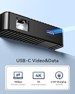 ANYOYO USB-C Docking Station with Two HDMI Monitors, 14-in-1 Docking Station with Three Displays, 4K60Hz (2 HDMI + USB-C Video Ports), USB-C Monitor, 10 Gbps (3 x USBA+C), PD100W, Laptop Dock (Black)