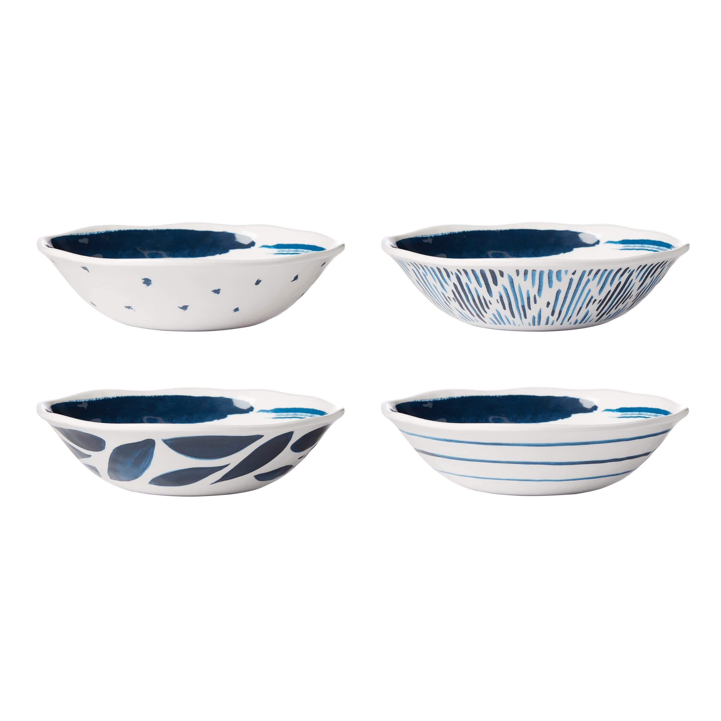 Lenox Blue Bay Melamine All-Purpose Bowls, Set of 4, 1.65 LB, 0